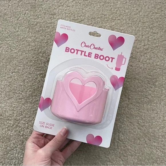 CharCharms Valentine’s Day Pink Heart Bottle Boot - Picture 14 of 15